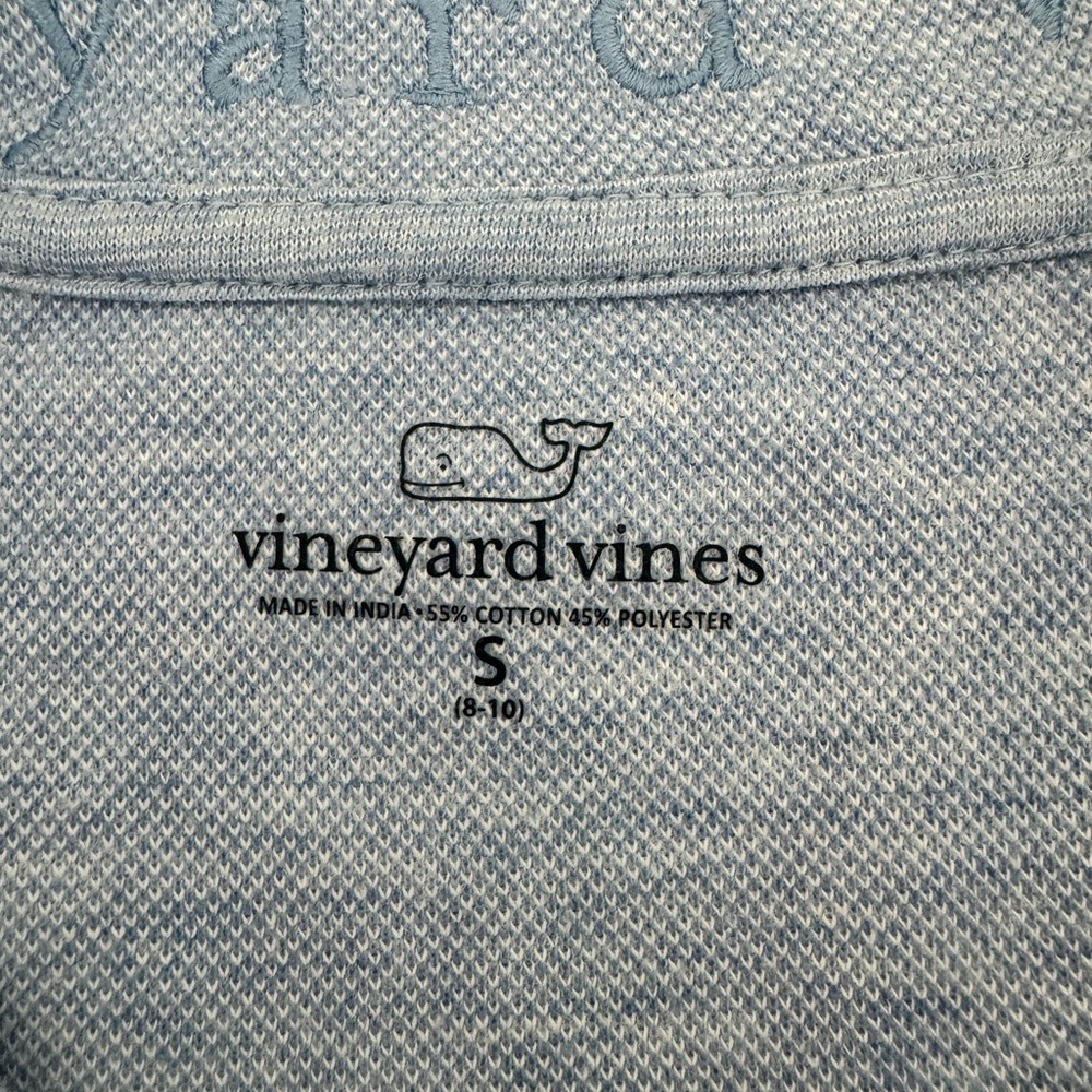 Vineyard Vines Boys Blue Zip-Up Sweater - Picture 3 of 4
